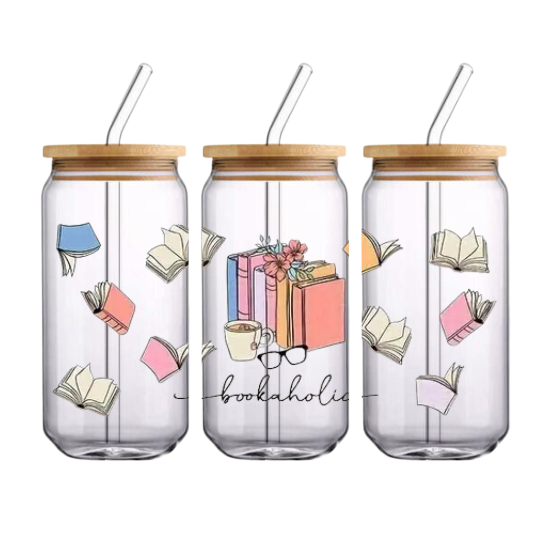 Bookaholic Cup Glass Can