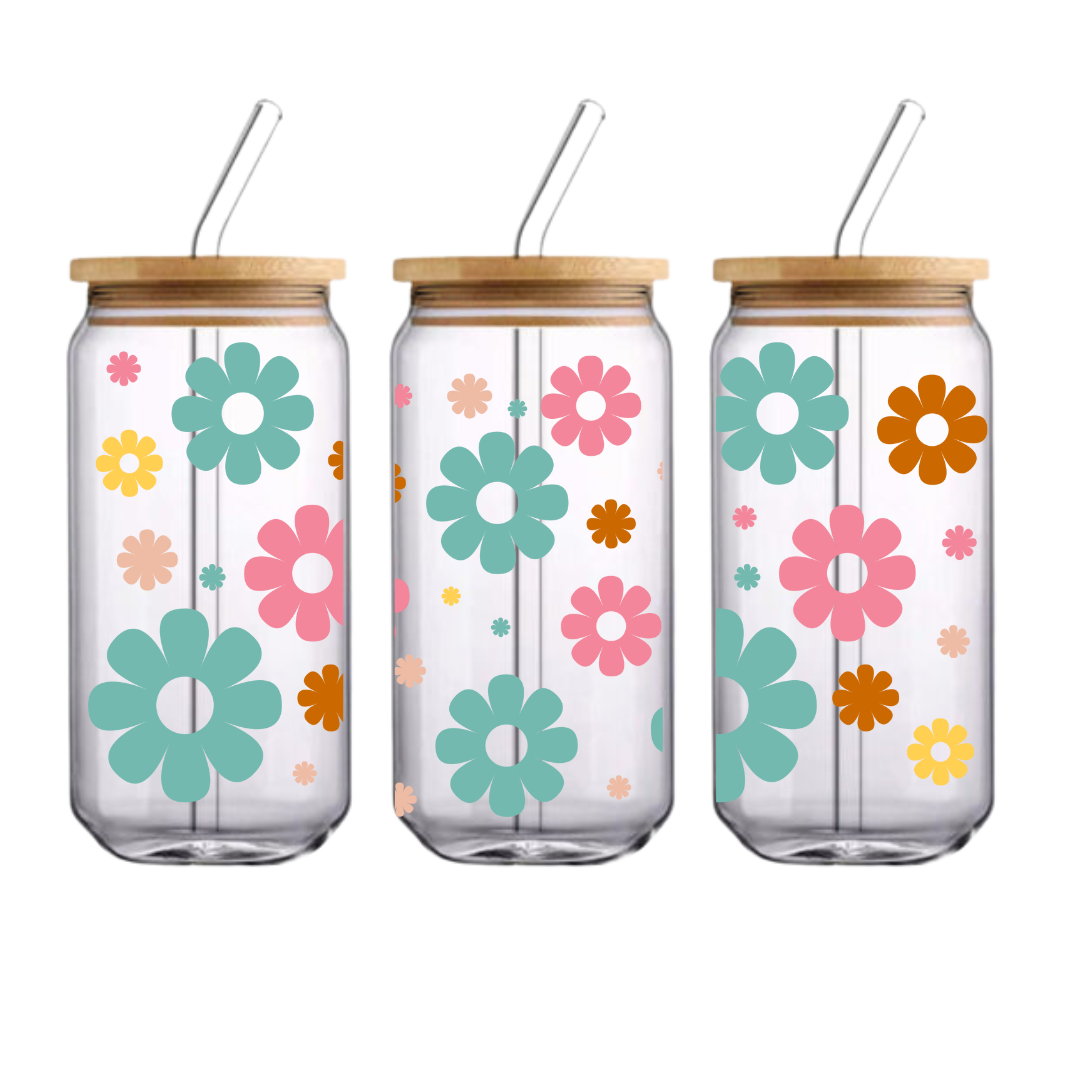 Flor de primavera Cup Glass Can