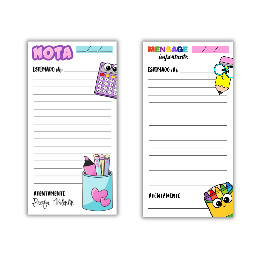 Libreta de notas escolares