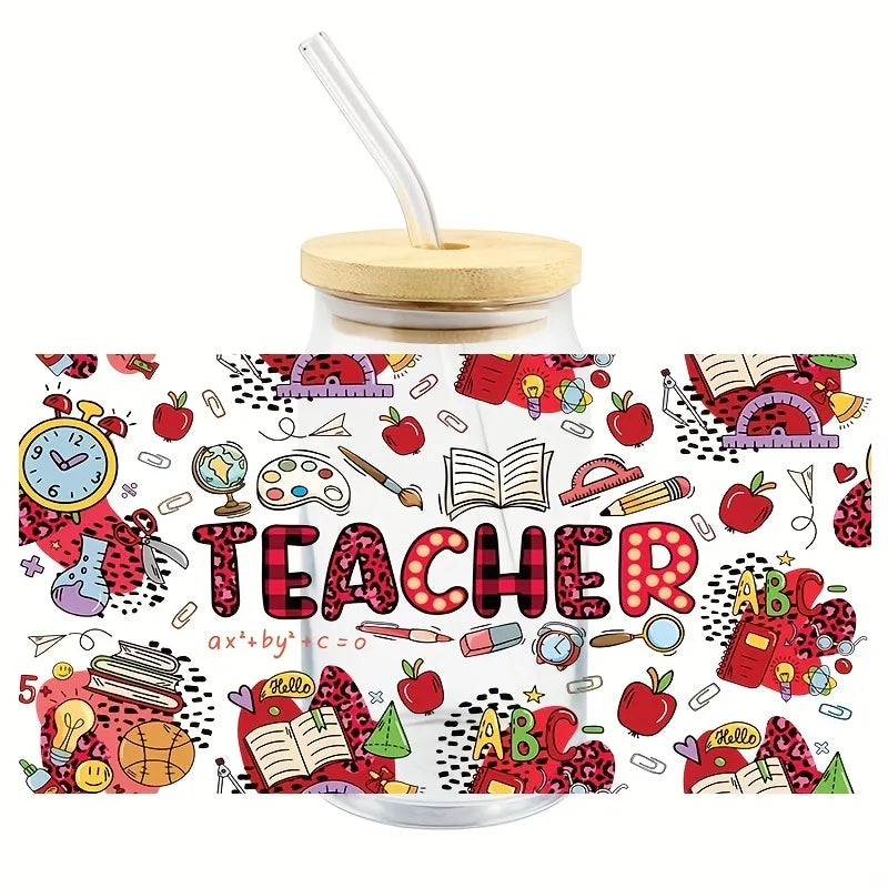 Teacher Glass Can 18oz