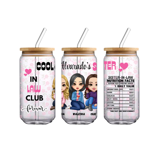 Cup Glass Sister & Friends