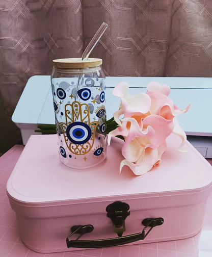 "Turco blue eye" Cup glass can