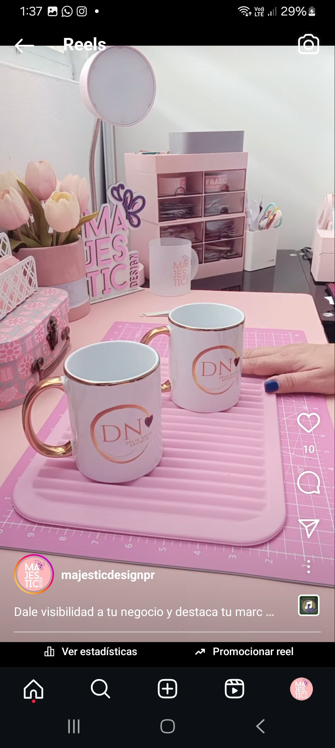 Taza con borde de metal personalizada